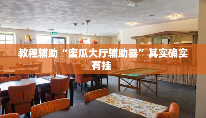 教程辅助“蜜瓜大厅辅助器”其实确实有挂 