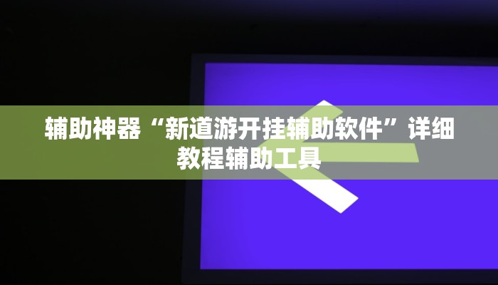 辅助神器“新道游开挂辅助软件”详细教程辅助工具