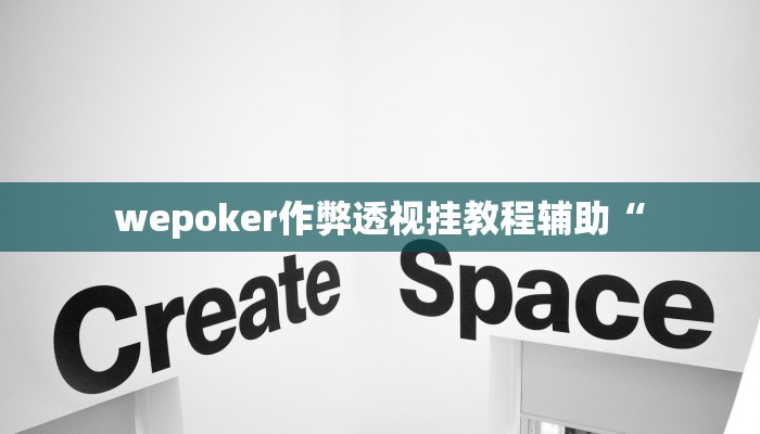 wepoker作弊透视挂教程辅助“