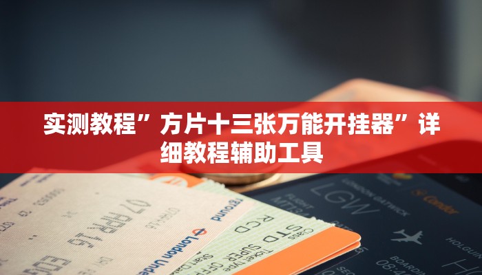 实测教程”方片十三张万能开挂器”详细教程辅助工具
