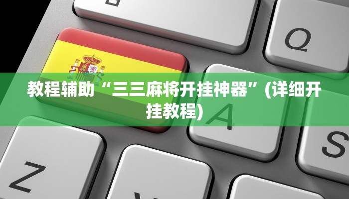 教程辅助“三三麻将开挂神器”(详细开挂教程)
